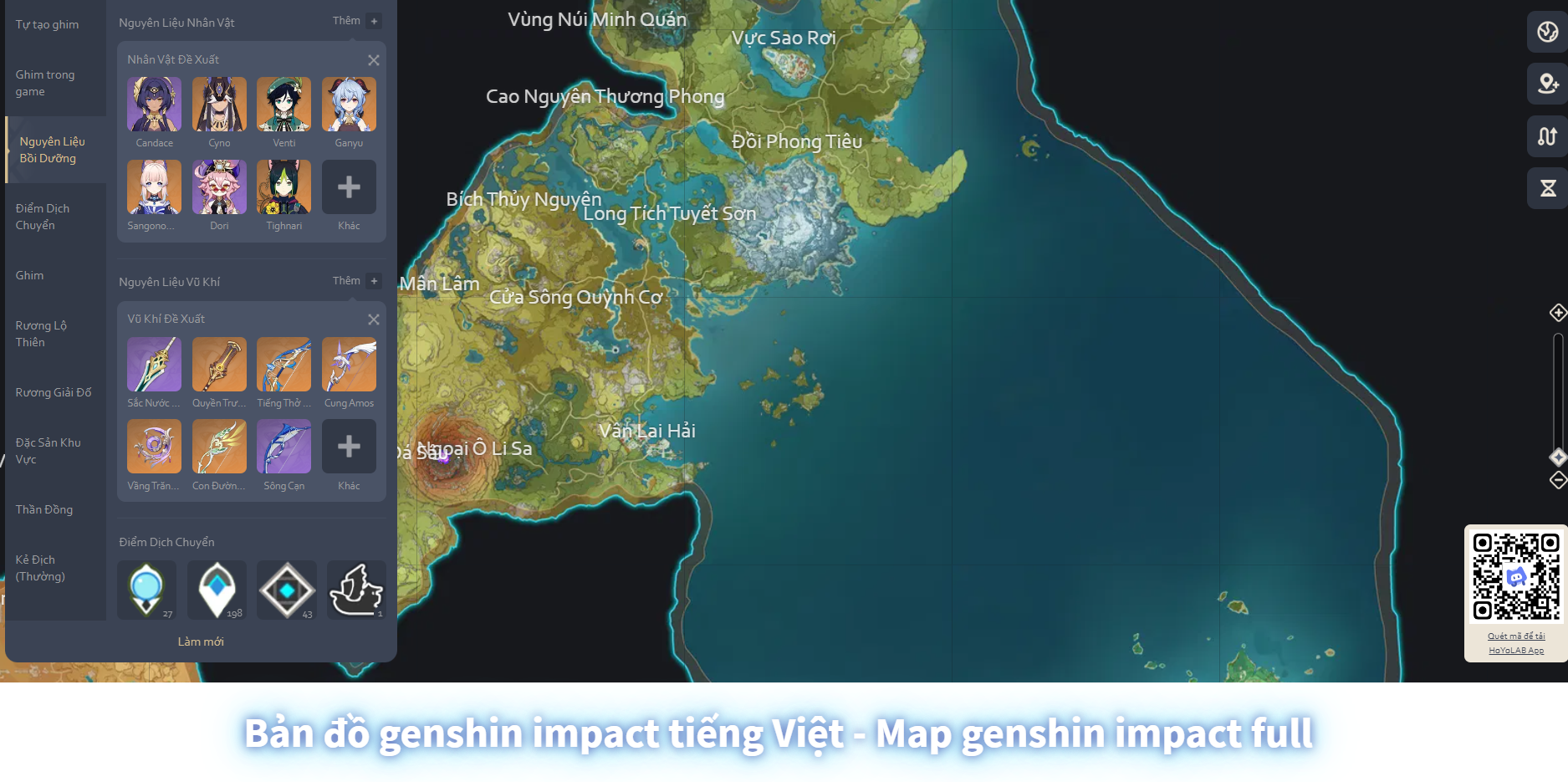Ban Do Genshin Map 